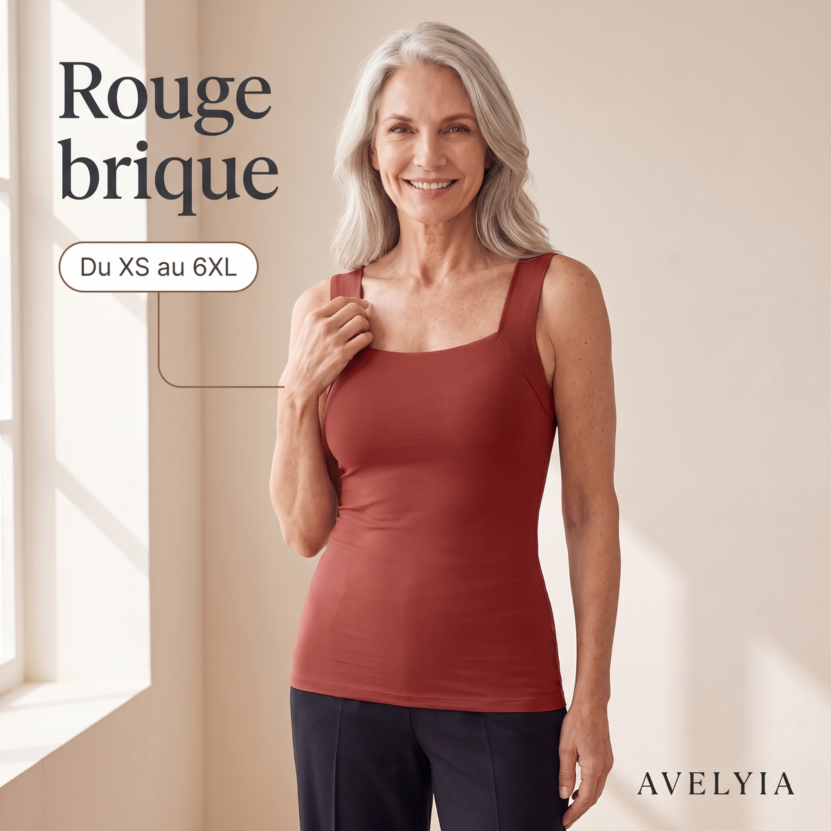 Débardeur sculptant à soutien-gorge intégré Avelyia