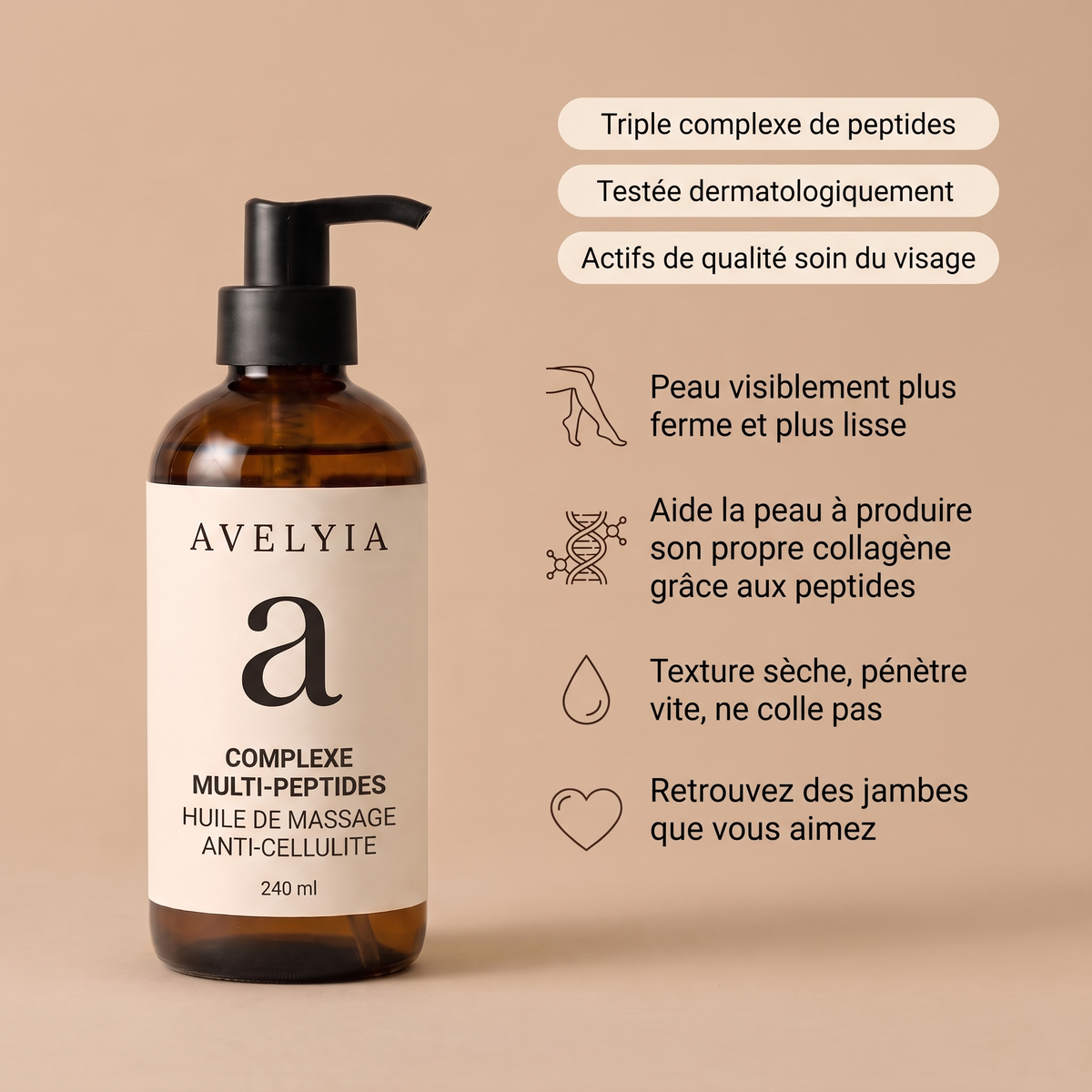 Huile de massage anti-cellulite Avelyia
