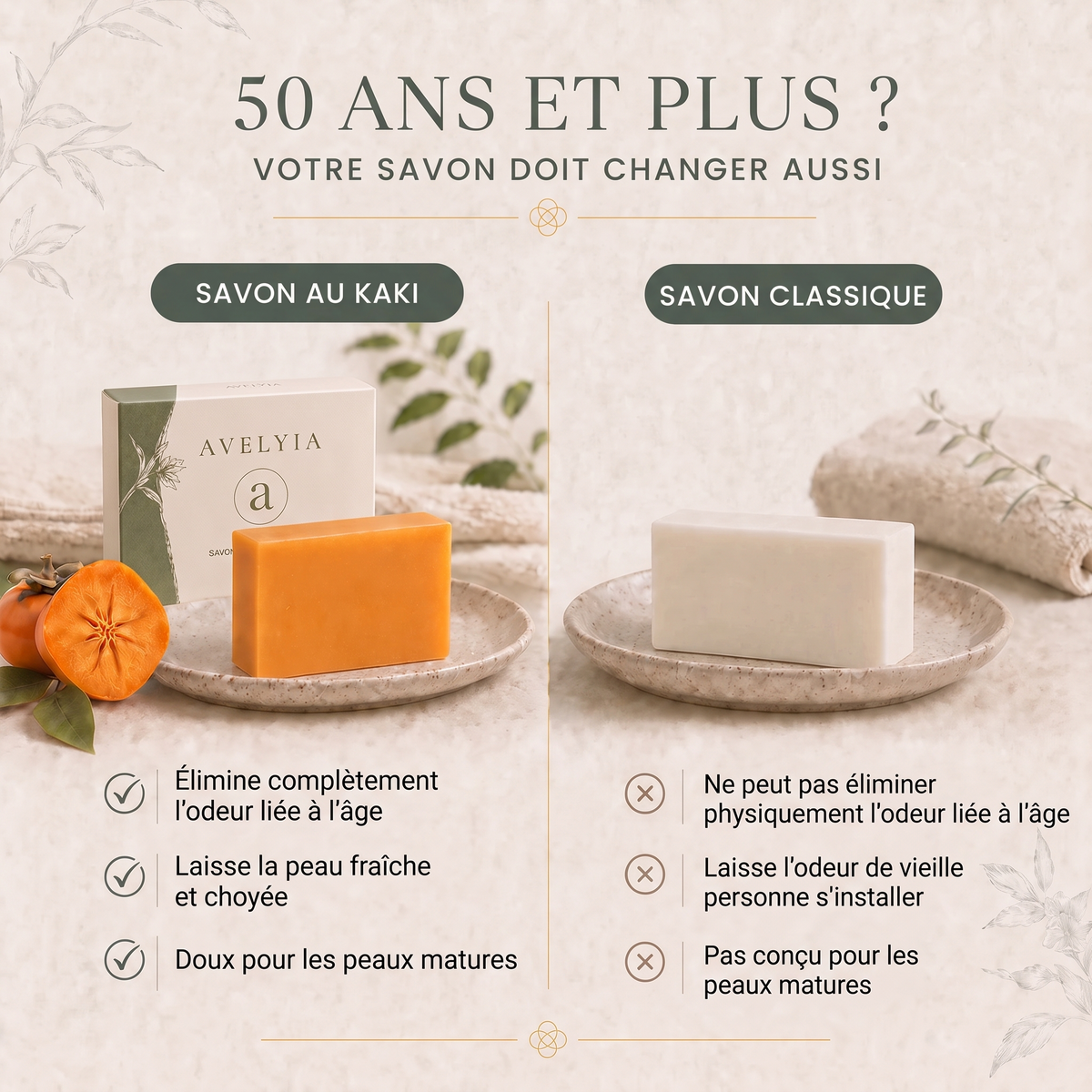 Savon au kaki Avelyia