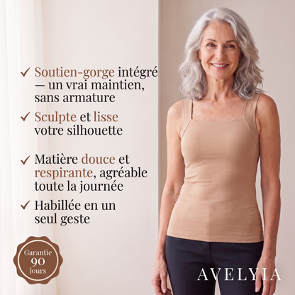 Débardeur sculptant à soutien-gorge intégré Avelyia