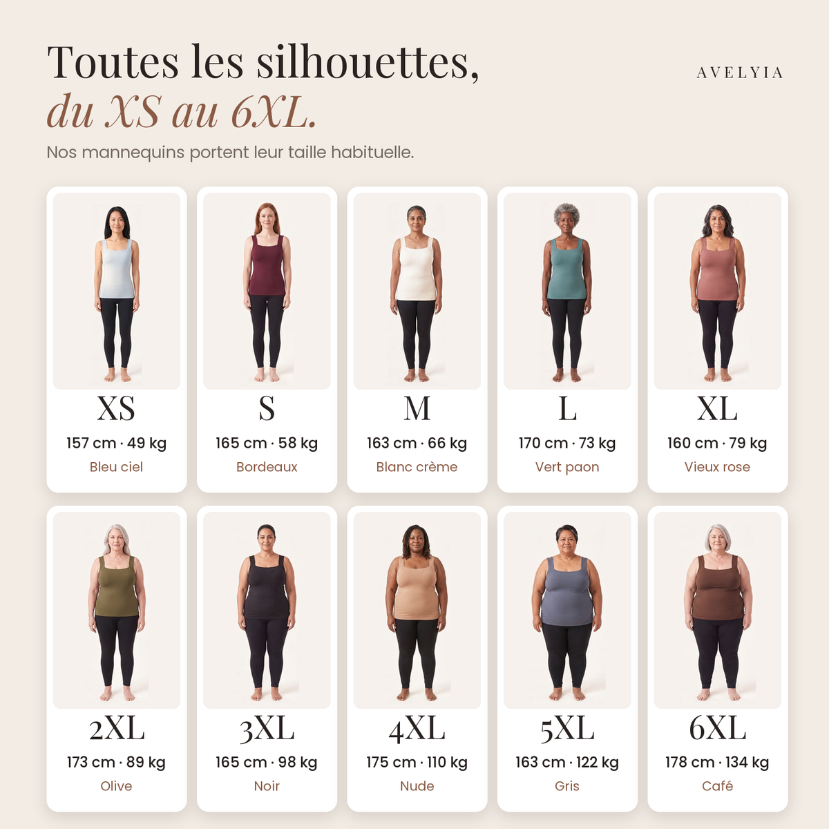 Débardeur sculptant à soutien-gorge intégré Avelyia