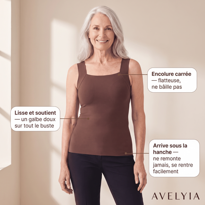 Débardeur sculptant à soutien-gorge intégré Avelyia