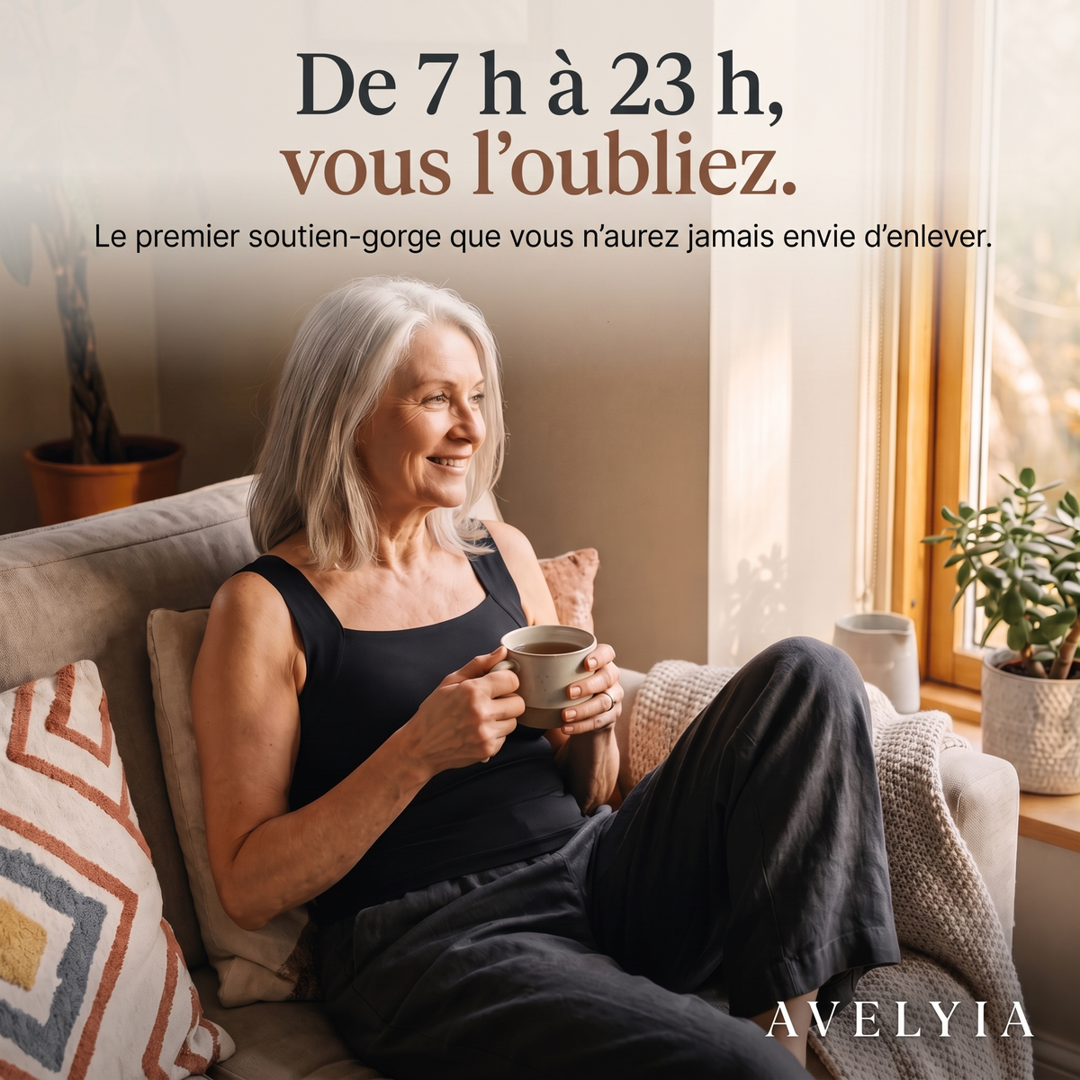 Débardeur sculptant à soutien-gorge intégré Avelyia