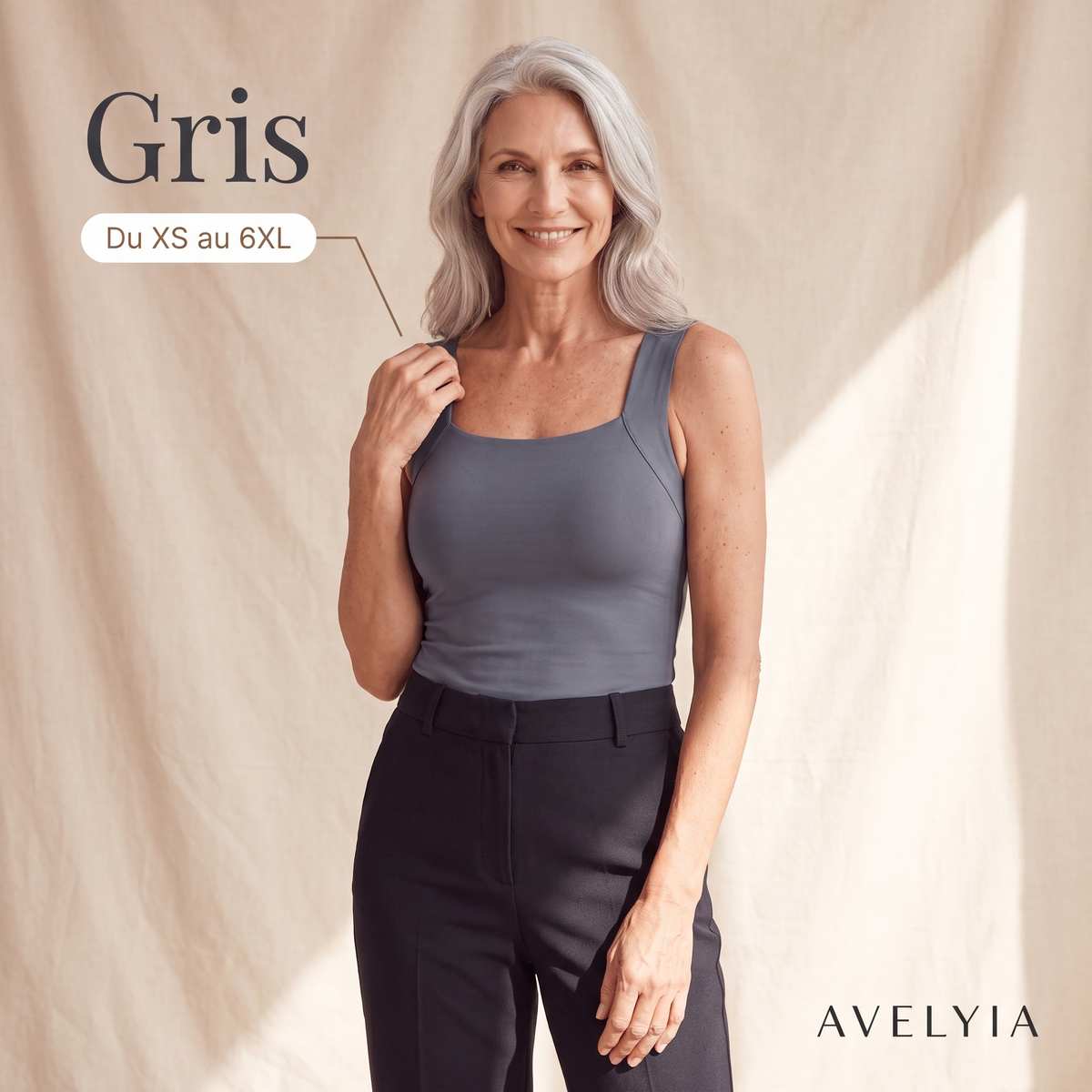 Débardeur sculptant à soutien-gorge intégré Avelyia
