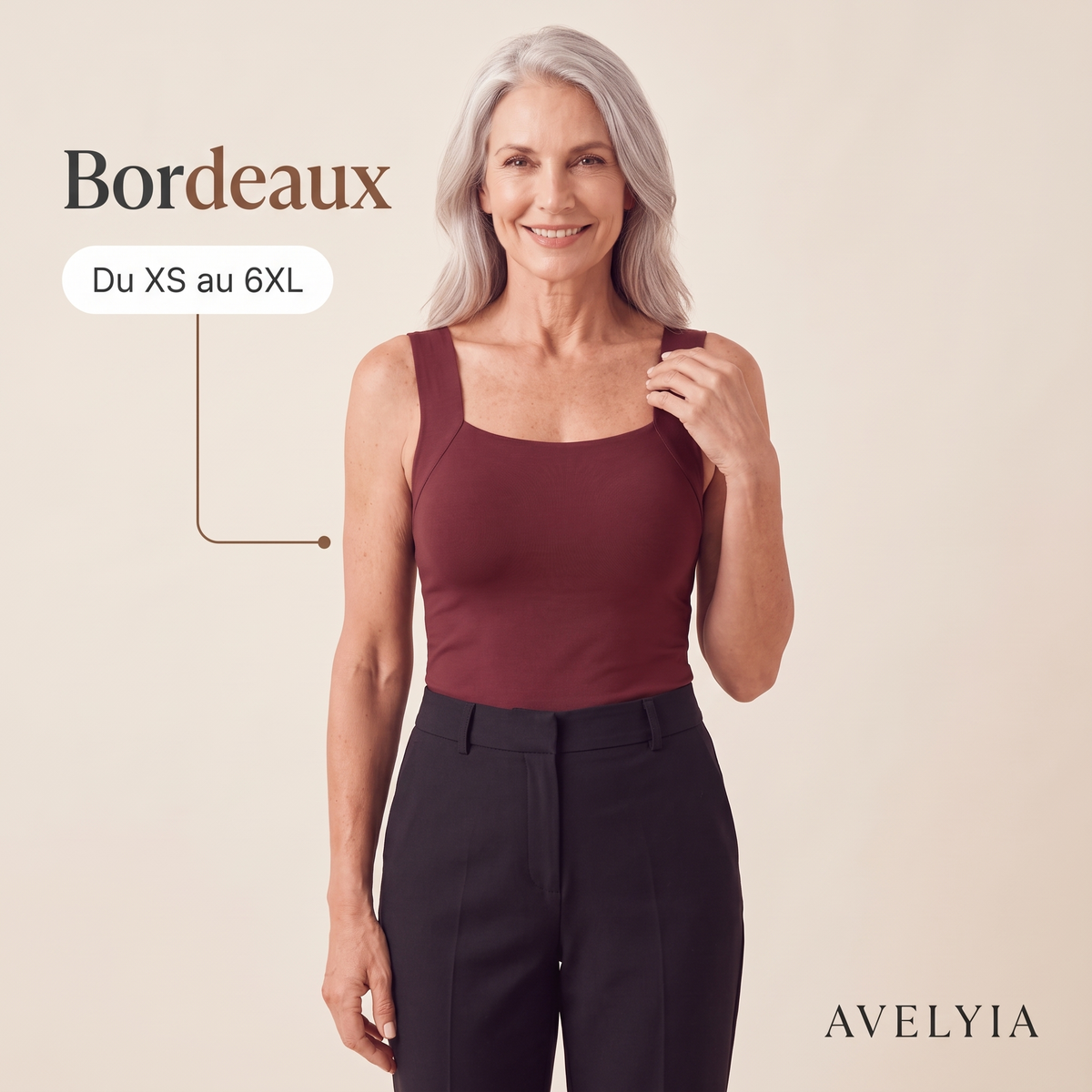 Débardeur sculptant à soutien-gorge intégré Avelyia