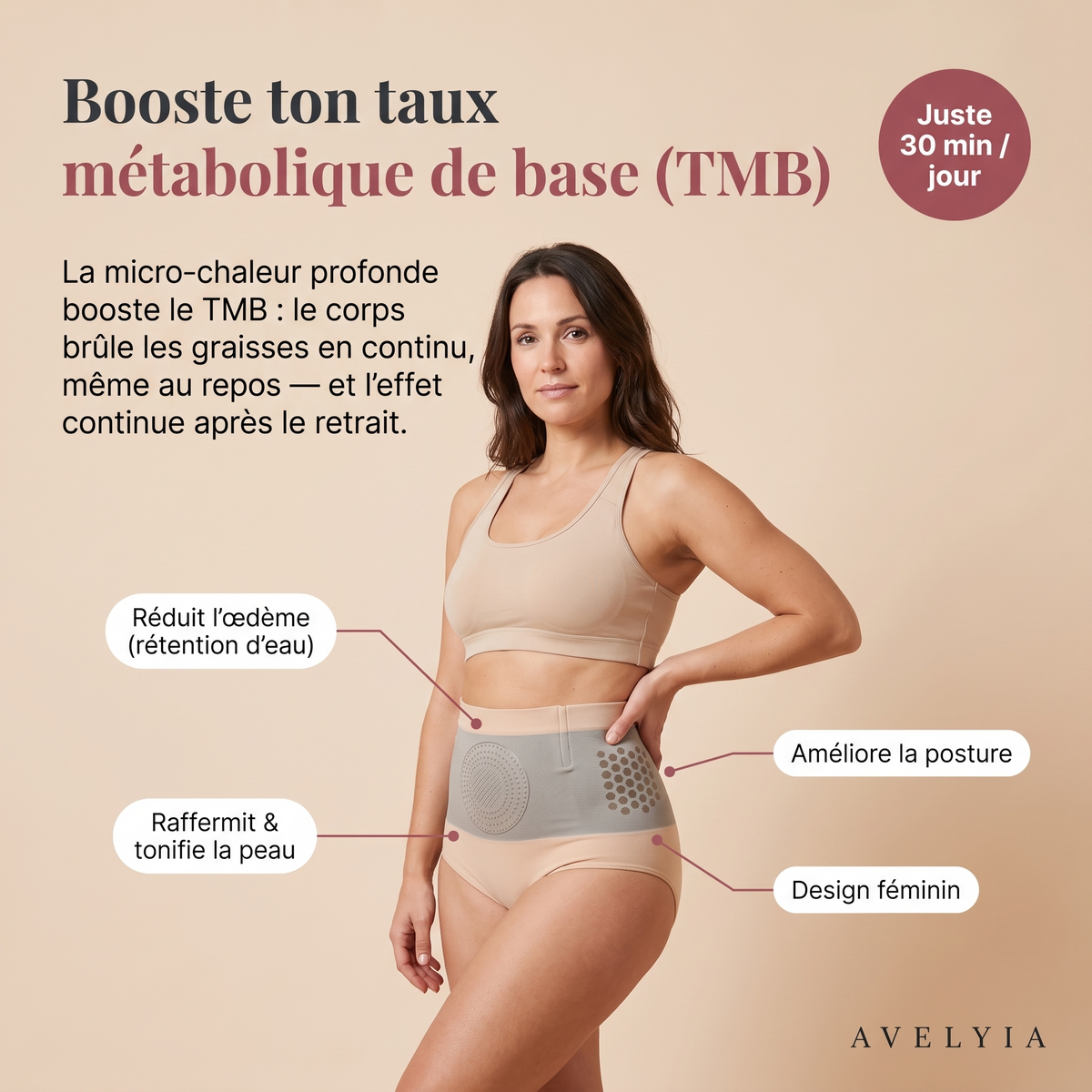 Short Brûle-Graisses 4-en-1 Moringa & Berbérine Avelyia